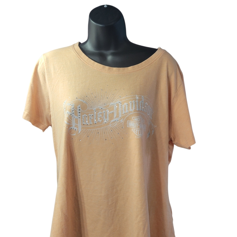 Harley-Davidson Women's Tan Graphic Top